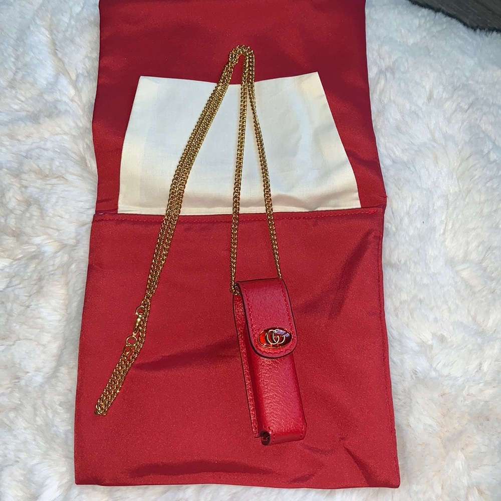 Gucci lipstick holder on a chain 💄